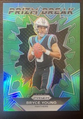 2023 Panini Prizm Green Prizm Break Bryce Young #PB-3 Panthers